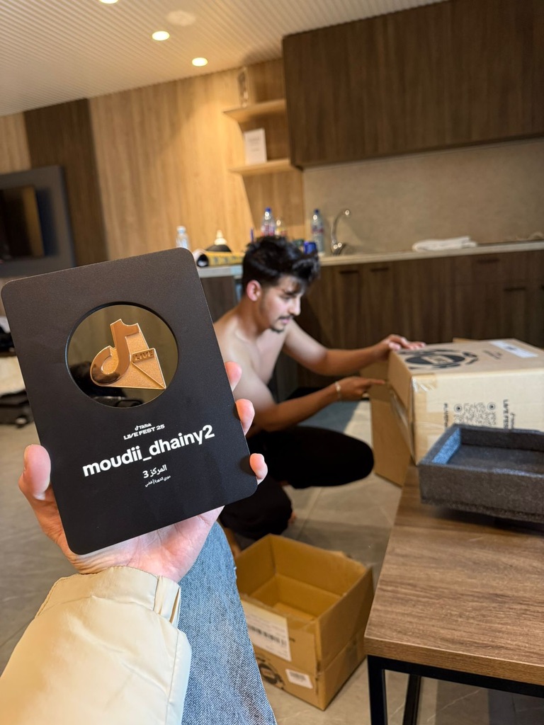 TikTok LIVE FEST 25 plaque — Top 3